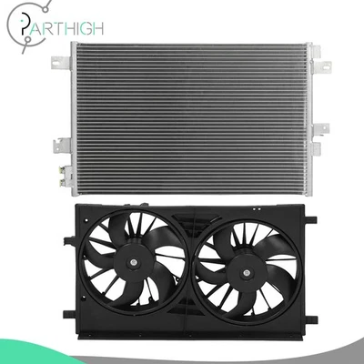 Dual Cooling Fan And AC Condenser Car Electric For 2011-2014 Chrysler 200 - Image 1 of 4