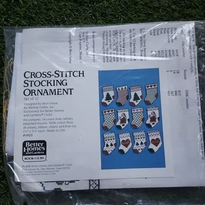 Better Homes & Garden Kreuzstich Strümpfe Ornamente 12 Stück - Neu Versiegelt Packung - Bild 1 von 5