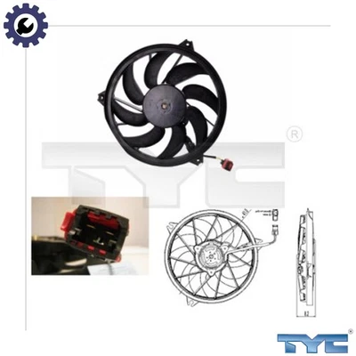 FAN ENGINE COOLING 826-0004 FOR PEUGEOT 206+ KFW /KFV /KFU /KFX /KFT8HR 1.4L - Image 1 of 4