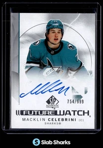 2024 UD SP AUTHENTIC #184 MACKLIN CELEBRINI AUTO RC FUTURE WATCH ROOKIE RC /999 - Picture 1 of 13