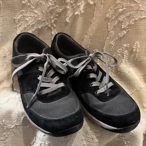 Dansko Women's Suede Canvas Hayden Comfort Shoes Size EU 38 Black - Picture 1 of 7