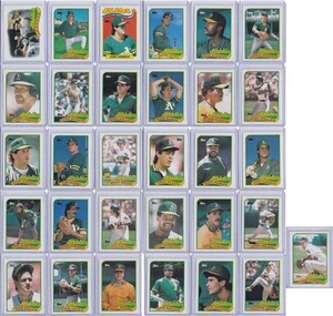 Oakland Athletics 1989 Topps Baseball Team Set 31 Cards - Picture 1 of 15