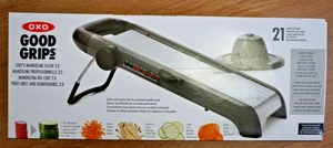 OXO 11194500 Good Grips 2.0 Edelstahl Koch Mandoline Schneider, schwarz NEU - Bild 1 von 1