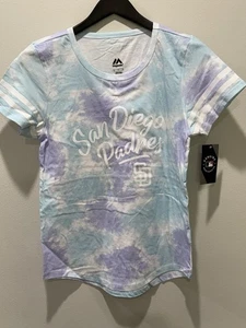 *New With Tags* Majestics San Diego Padres Women's T-Shirt SZ: M - Picture 1 of 5