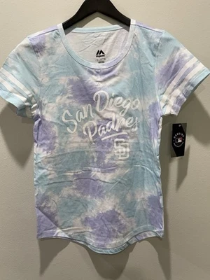 *New With Tags* Majestics San Diego Padres Women's T-Shirt SZ: M - Image 1 of 4
