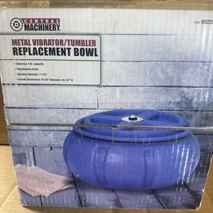 Central Machinery Metal Vibrator Tumbler Replacement Bowl 4lb Capacity 69225 New - Picture 1 of 5