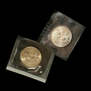 2004 P+D Wisconsin State ~ Washington Statehood Quarters in Original Mint Cello - Picture 1 of 2