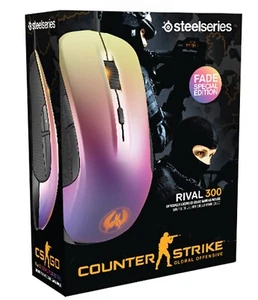SteelSeries Rival 300 CS:GO Fade Edition 6500DPI RGB Gaming Mouse, Multicolour - Picture 1 of 3
