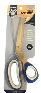 ArtSkills Precision Fabric Scissors Titanium Easy Grip Fabric Crafters Closet - Picture 1 of 6