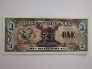 2011 DISNEY DOLLARS - 11 Consecutive $1 Pirates of the Caribbean - "F" Series 