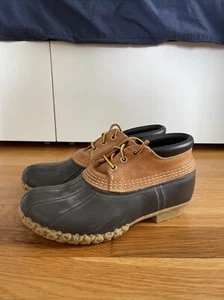 L.L. Bean Duck Boots/Bean Boots Herren 6,5 Damen 8 Gummischuh Low Top hellbraun braun - Bild 1 von 5