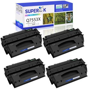 4PK Q7553X Kaseta z tonerem do HP LaserJet P2015 P2015D P2015DN P2015N P2015X - Zdjęcie 1 z 24