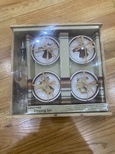Cypress Home Jennifer Garant Gourmet Dipping Set Horses - Picture 1 of 4