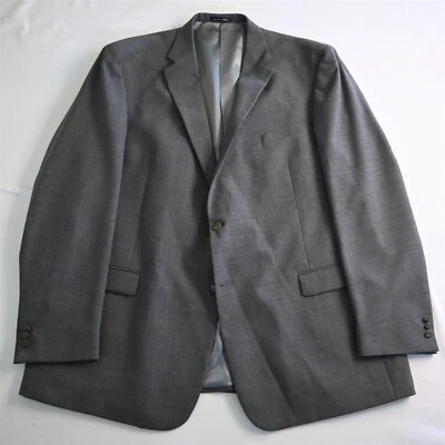 Chaqueta Blazer Abrigo Deportivo Austin Reed 54L X-Long Gris Lúpulo Botón Dorado Lana Foto 1 de 4