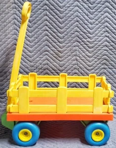 Vintage 1980's Mattel Preschool Tuff Stuff Wagon Clean Little Tikes 1979 - Picture 1 of 6
