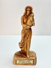 1957 MOTHER & CHILD 7" Syroco Wood Figurine COMMUNITY CHEST RED CROSS Syrocco