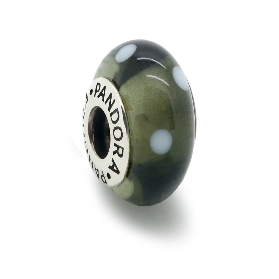 Original Pandora Murano Glas Charm 925er Silber 790603 Neu - Bild 1 von 1