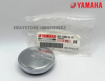 雅马哈 GT80 GT1 GTMX MX80 原始设备制造商铬制气体燃料箱盖 122-24610-01-00 — 第 1/4 张图片
