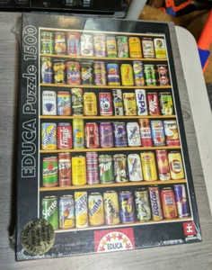 Nuevo Sellado Educa 1500 Piezas Latas de Soda Rompecabezas Refrescos Coca-Cola Pop - Imagen 1 de 3