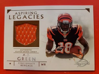 2011 TOPPS LEGENDS A.J. GREEN  ASPIRING LEGACIES JERSEY CARD# ALR-AJG. NICE - Image 1 of 2