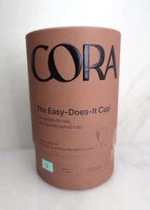 CORA THE EASY DOES IT CUP ULTRA FLEXIBLE MESTRUAL PERIOD CUP SIZE 2 MEDIUM - Picture 1 of 5