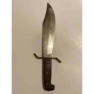 Raro Cuchillo Bowie Grande Latón/Estilo Romano EE. UU. Occidental W49 con Funda 1980 - Imagen 1 de 12