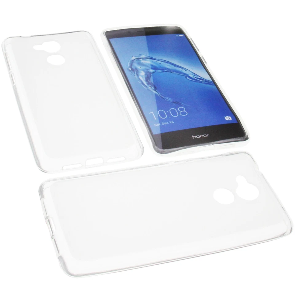 Custodia per Huawei Honor 6c Custodia Cellulare TPU Gomma Custodia Trasparente - Immagine 1 di 4