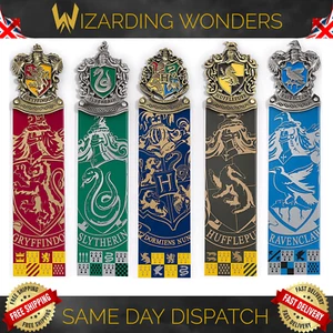 Harry Potter Bookmark Hogwarts House Crest Official Noble Collection Gift UK - Picture 1 of 8