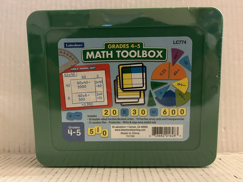Lakeshore Learning 4th/5th Grade Language Kit Math Toolbox LOT