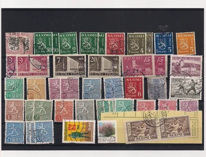 Briefmarken, Finnland, gestempelt, auf Steckkarte - Bild 1 von 1