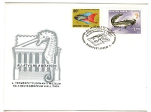 HUNGARY-1975. Cover-Fishes/special cancellation:Animals on Stamps Exhibition II - Picture 1 of 1