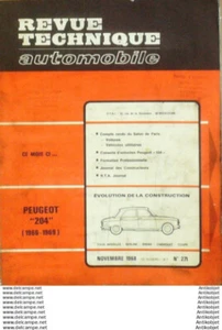 Revue Technique Automobile Peugeot 204 & 504  #271 - Picture 1 of 4