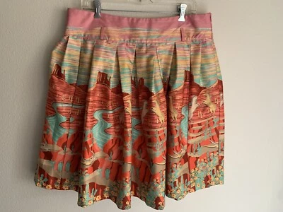 Falda Lindy Bop Julia Rosa Western Cactus Caballo Desierto Rockabilly Retro EE. UU. 14 Foto 1 de 4