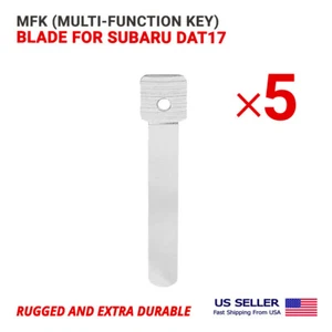 5X MFK (llave multifunción) llave en blanco hoja para Subaru DAT17 - Imagen 1 de 2