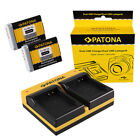 2X Batteria Patona + Caricabatteria Usb Dual Per Canon Powershot G5 X,Sx720 Hs