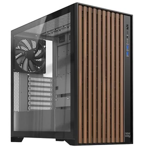 - 2024 Neu - NW1 PC-Gehäuse aus Holz - Mittlere Tower kompatibel mit ATX/Micr... - Photo 1/9