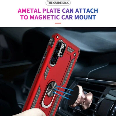 For Samsung Galaxy Note 10 Plus 9 Military Armor Case Magnetic Ring Stand Cover - Image 1 of 4