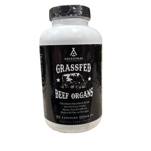 Ancestral Supplements Grass Fed Beef Organ Supplement - Non-GMO, 180 Capsules - Picture 1 of 3