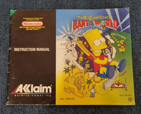 Replacement Original Manual for Nintendo NES The Simpsons Bart vs The World