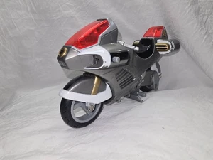 Vintage 1999 POWER RANGERS Silver Motorcycle Action Figure Plastic Toy by BANDAI - Picture 1 of 8