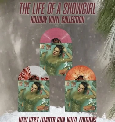 The Life of a Showgirl: Holiday Vinyl Collection (ALL 3) PRESALE CONFIRMED ORDER - Image 1 of 4
