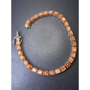 Korevora Sonnenstein Tennisarmband in Platin über Sterlingsilber - Bild 1 von 11