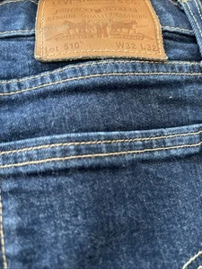LEVI'S 510 BIG E Jeans Herren Blau Slim Skinny W32 L32 Ex Ausstellungsstücke - Bild 1 von 10