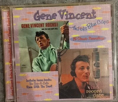 Gene Vincent : Rocks and the Blue Caps Roll/a Gene Vincent Record Date CD - Image 1 of 3