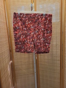 Terra Sky Shorts Womens Plus Size 1X 16W 18W Multicolor Floral Stretch Pull On - Imagen 1 de 12