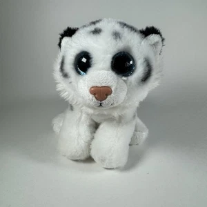 Ty Classic Plush VelveTy Tundra White Baby Tiger Glitter Eyes 6" 2018 Beanie - Picture 1 of 10
