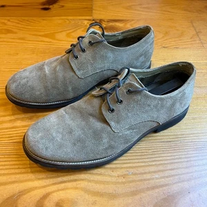 Rockport Shoes Mens 9 Brown Suede Leather Adiprene Adidas Derby Oxfords Lace Up - Picture 1 of 10