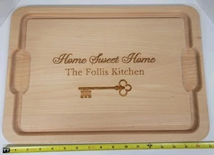 Tablero de charcutería de madera de 17" x 12" plato de queso y reunión - Imagen 1 de 5