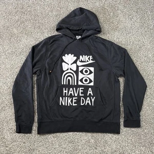 Nike Mens Black Hoodie Have A Nike Day Size L - Picture 1 of 6