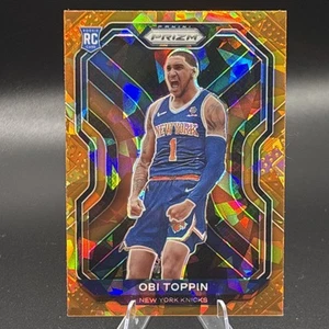 Obi Toppin #280 Orange Ice 2020-21 Panini Prizm Color Match🔵🟠! Knicks Pacers - Picture 1 of 2